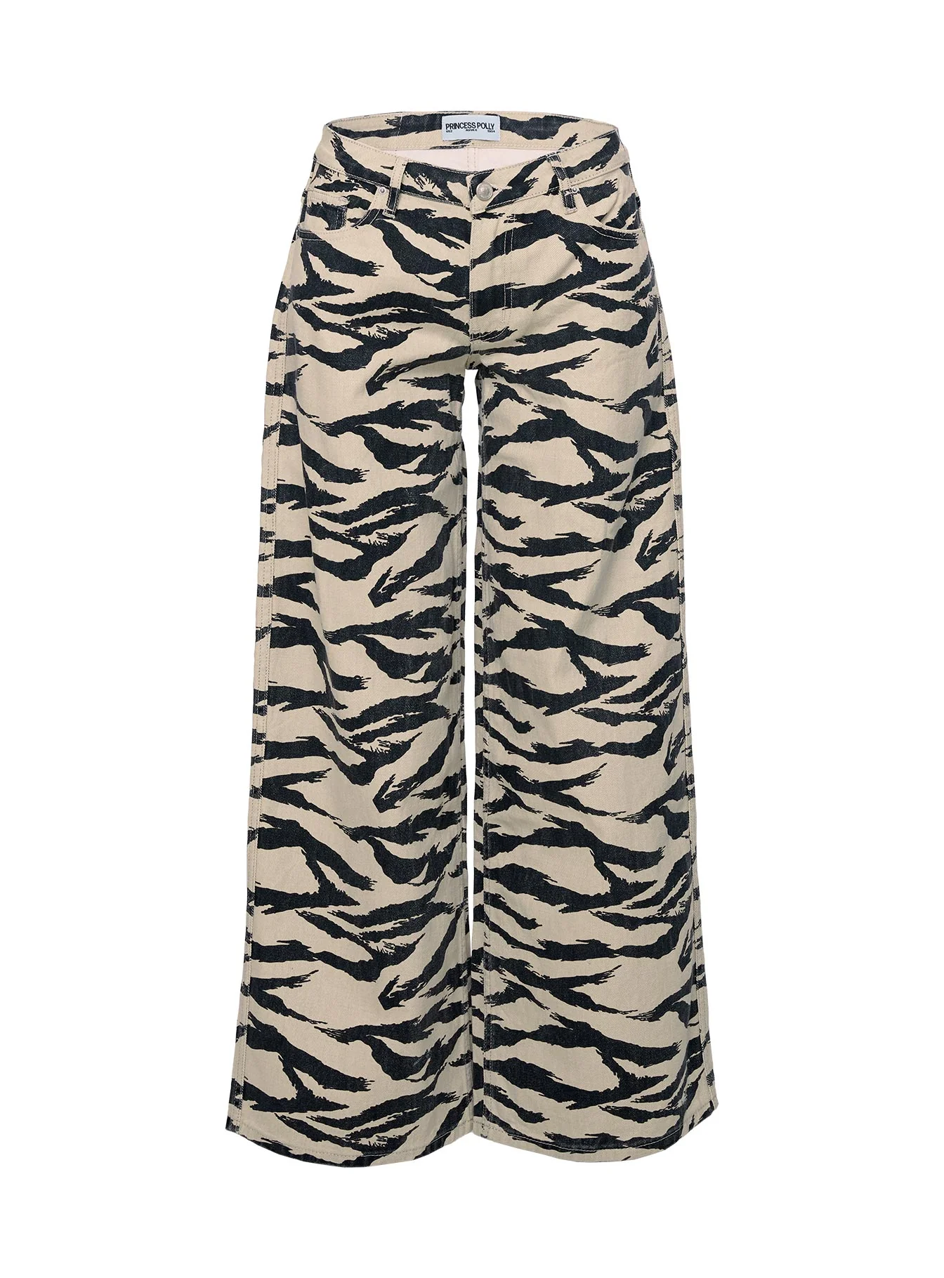 Ramos Low Rise Wide Leg Jeans Tiger