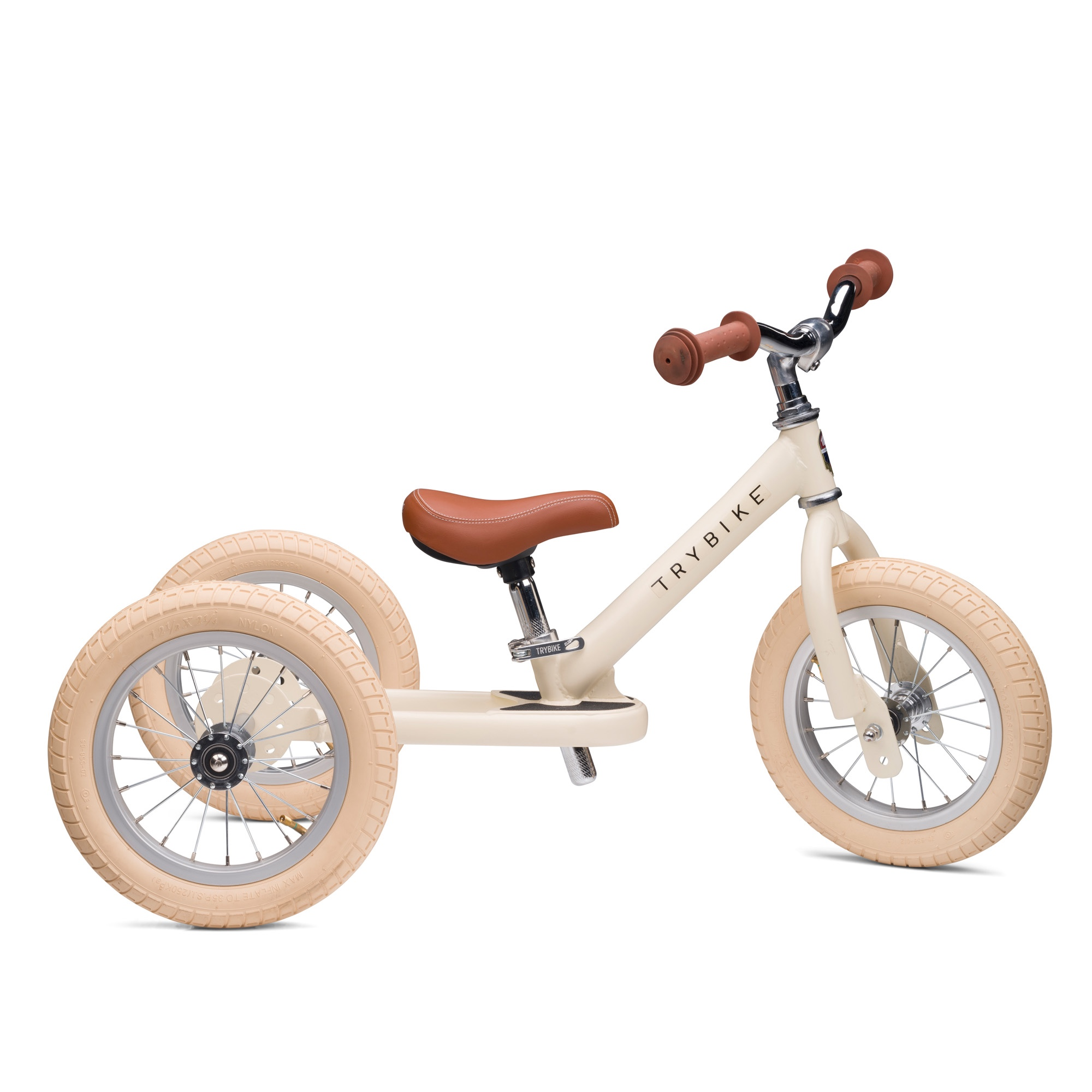 2-in-1-loopfiets Trybike set cream