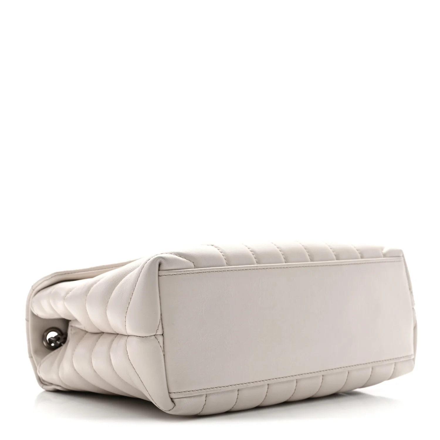 Calfskin Y Quilted Monogram Small Loulou Chain Satchel Ivory - Top Club