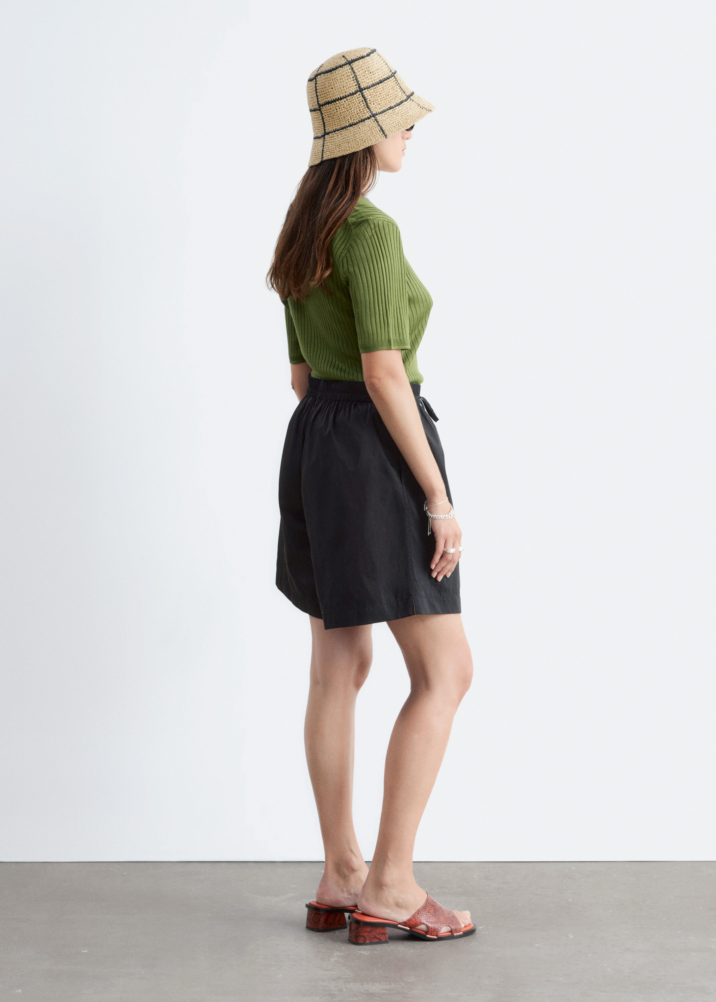 & Other Stories DRAWSTRING KNEE-LENGTH SHORTS