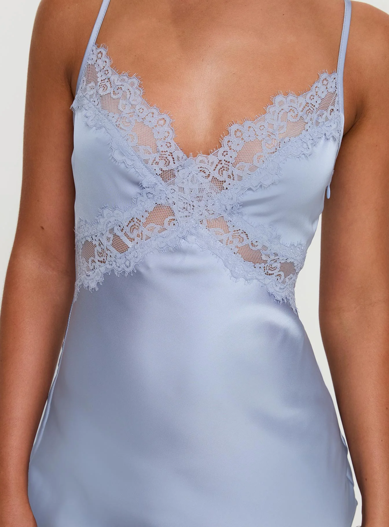 Treasure Bias Cut Maxi Dress Blue