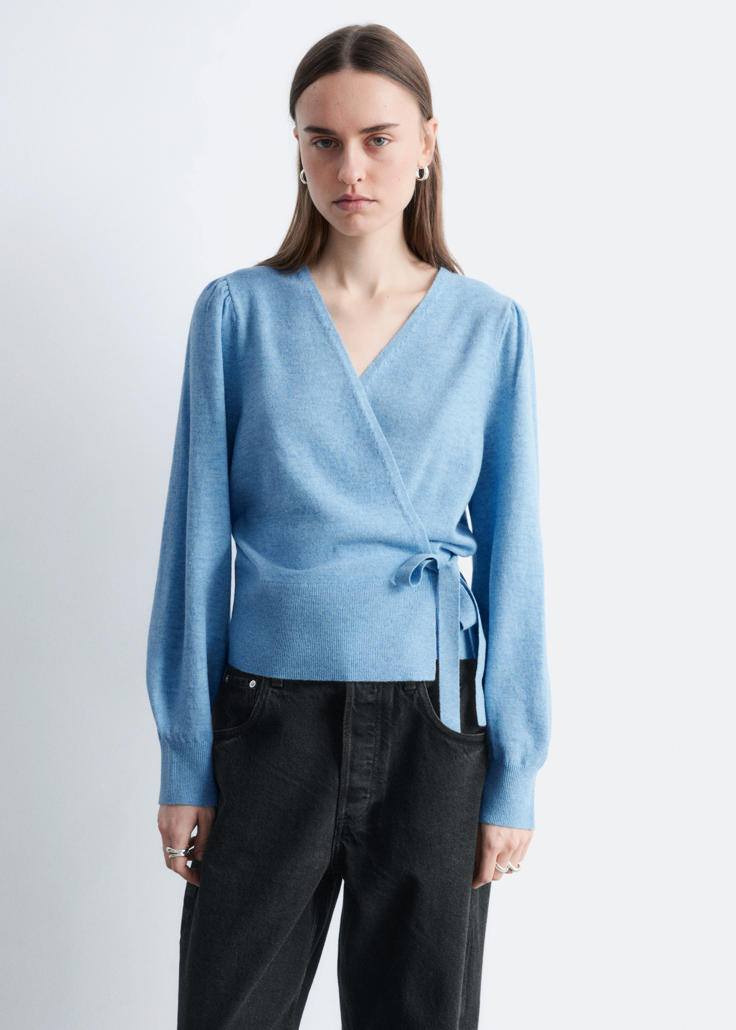 & Other Stories MERINO WOOL WRAP CARDIGAN
