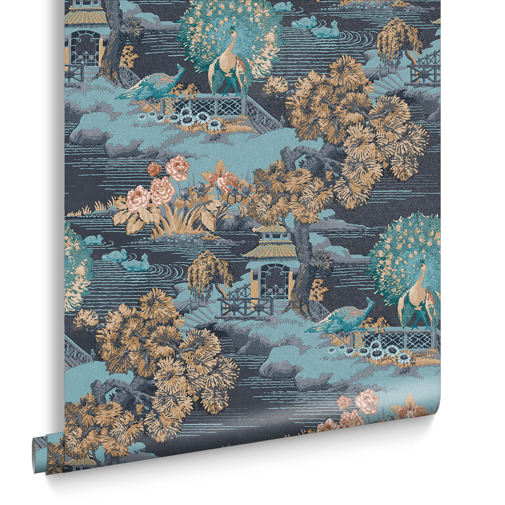 Graham & Brown  vliesbehang  Edo Toile Navy Graham & Brown  vliesbehang  Edo Toile Navy