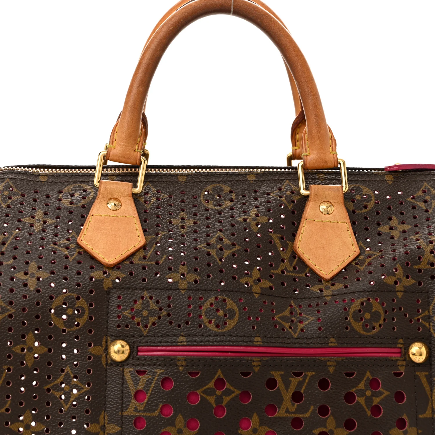 Monogram Perforated Speedy 30 Fuchsia - Top Club