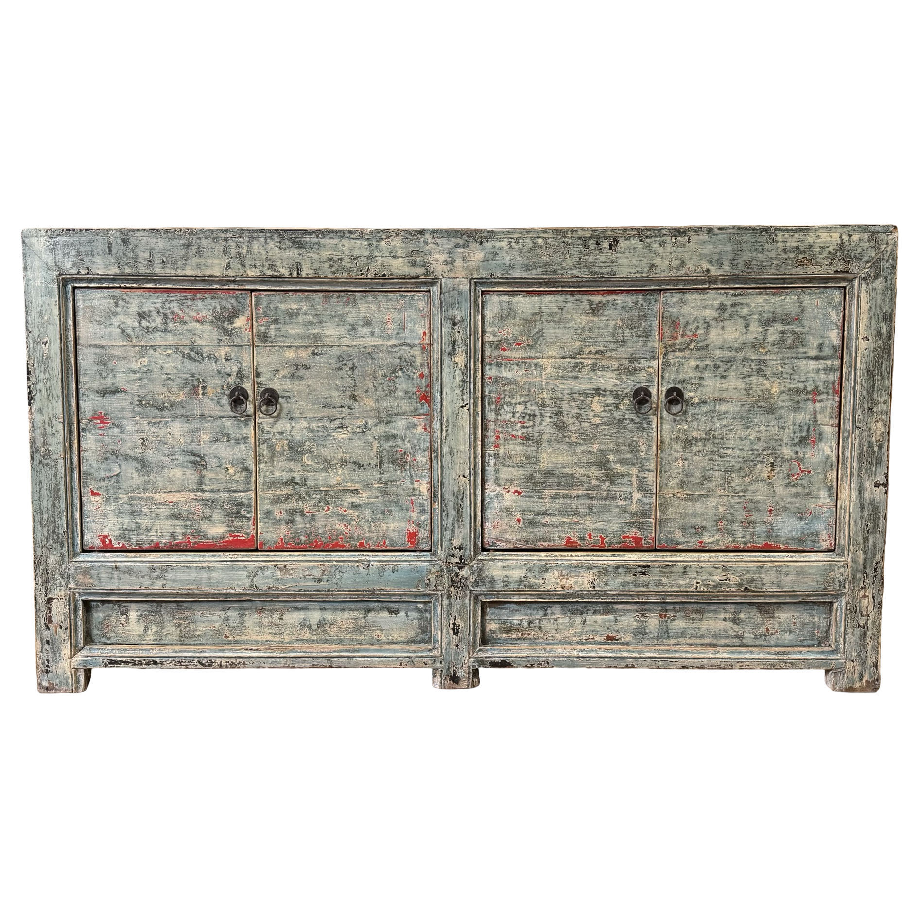 Dressoir 4 deurs blauw uniek