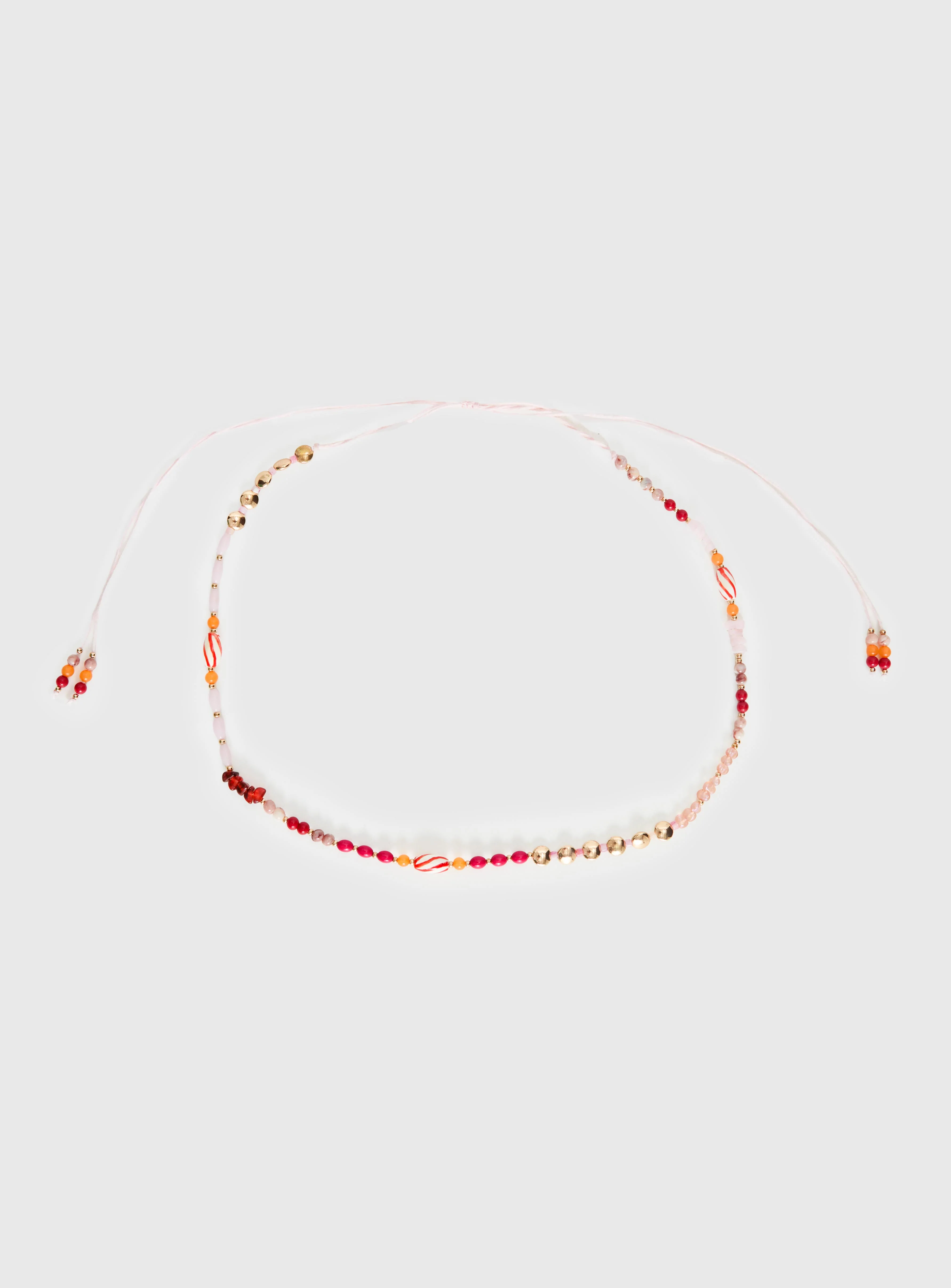 Kenlea Beaded Belt Pink