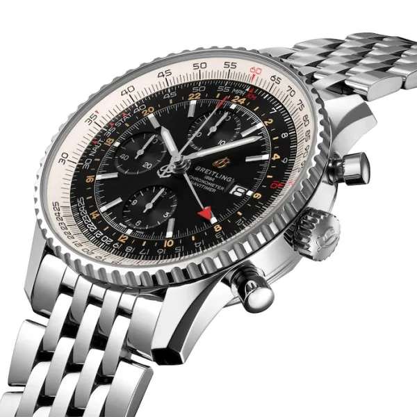 Breitling Navitimer Men Automatic Black Stainless Steel Watch A24322121B2A1