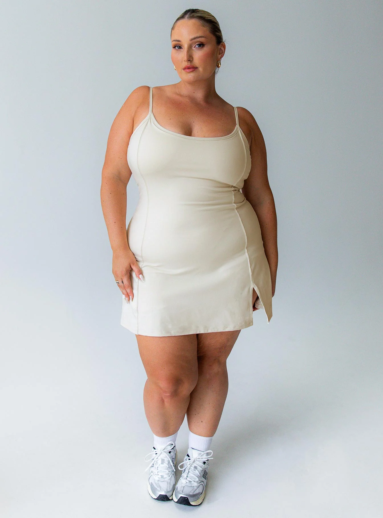 Ambition Activewear Romper Latte Curve
