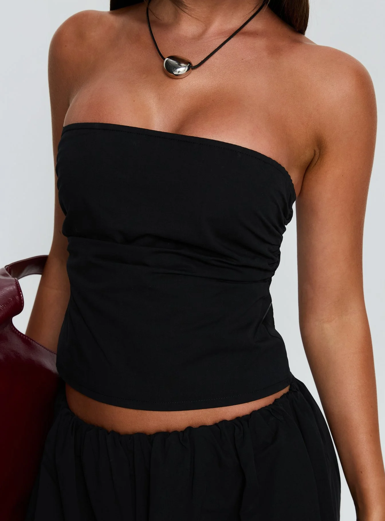 Twilight Strapless Top Noir