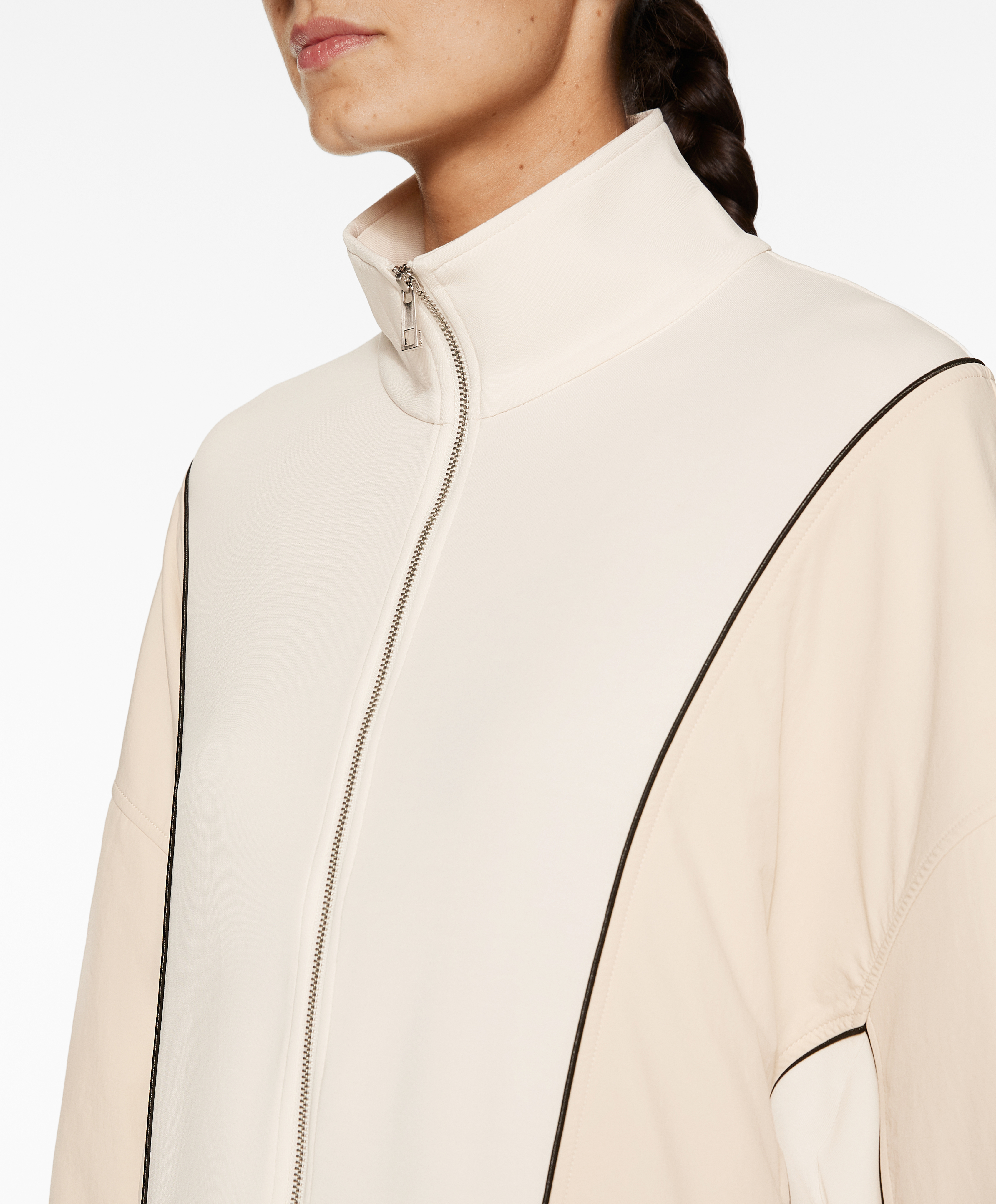 OYSHO Side appliqué jacket with modal