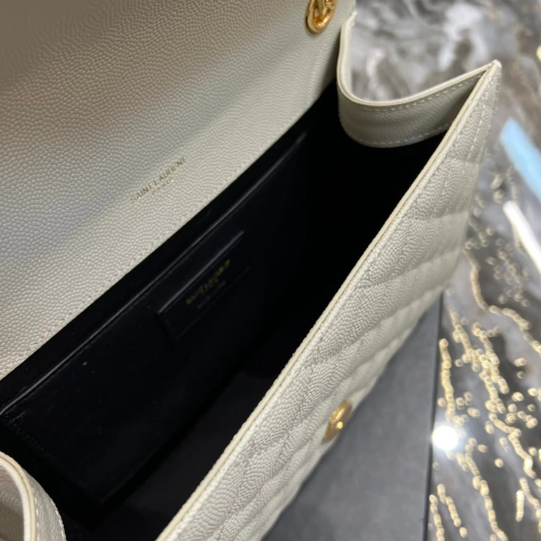 Ysl Envelope Bag Medium White 487206 - Top Club