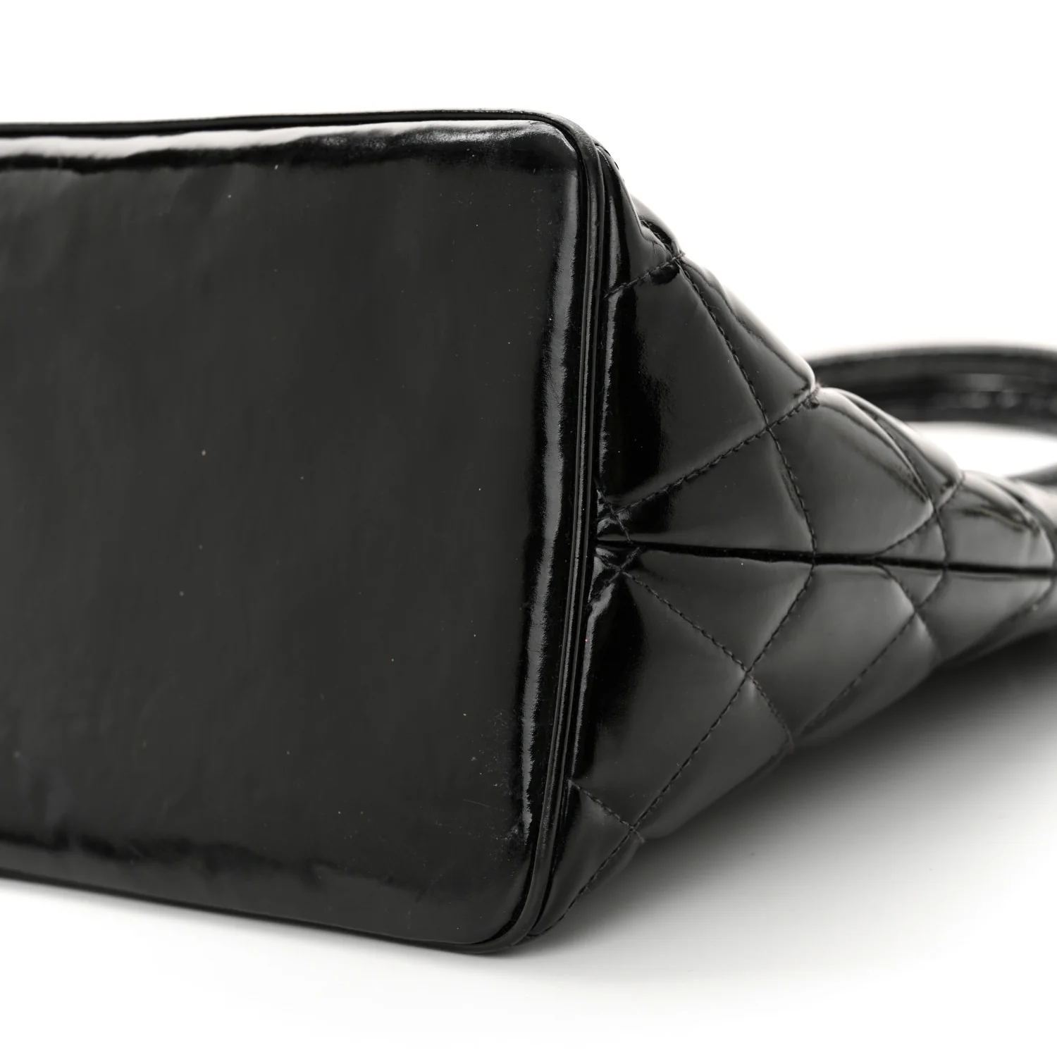 Patent Medallion Tote Black - Top Club