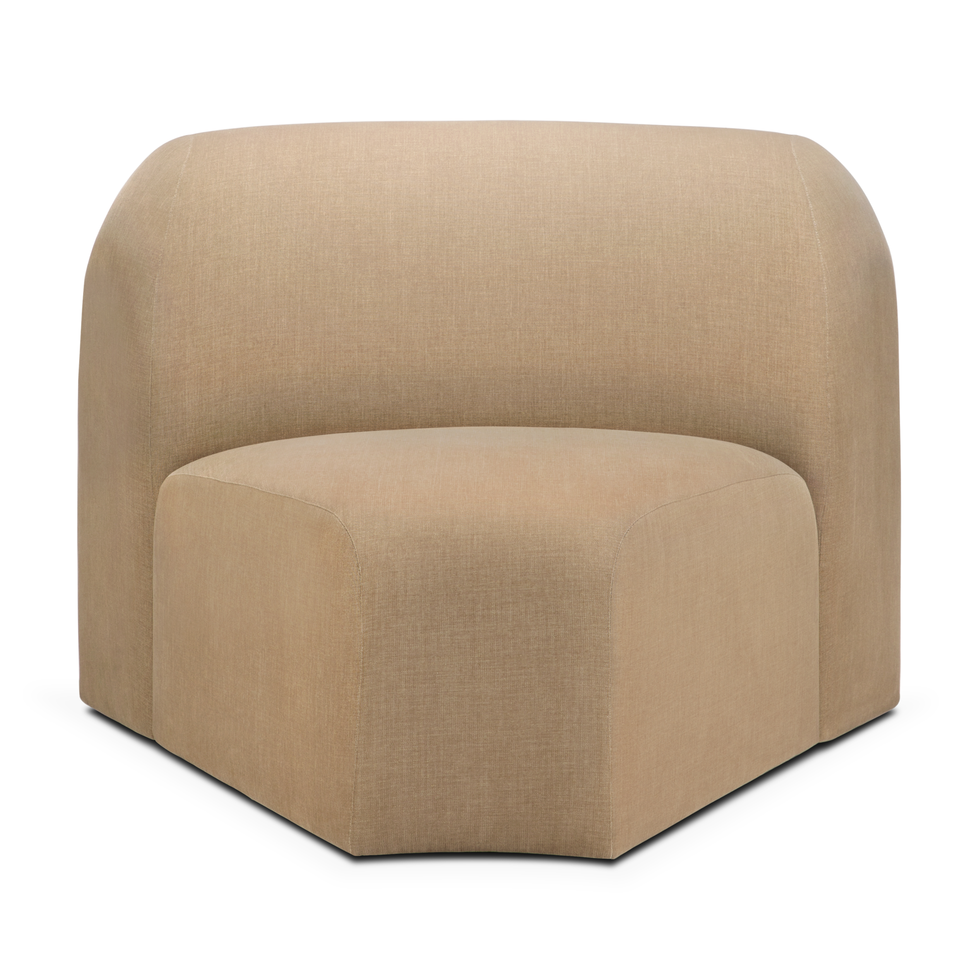 Bulky modulaire sofa - 45° hoekelement - light sepia