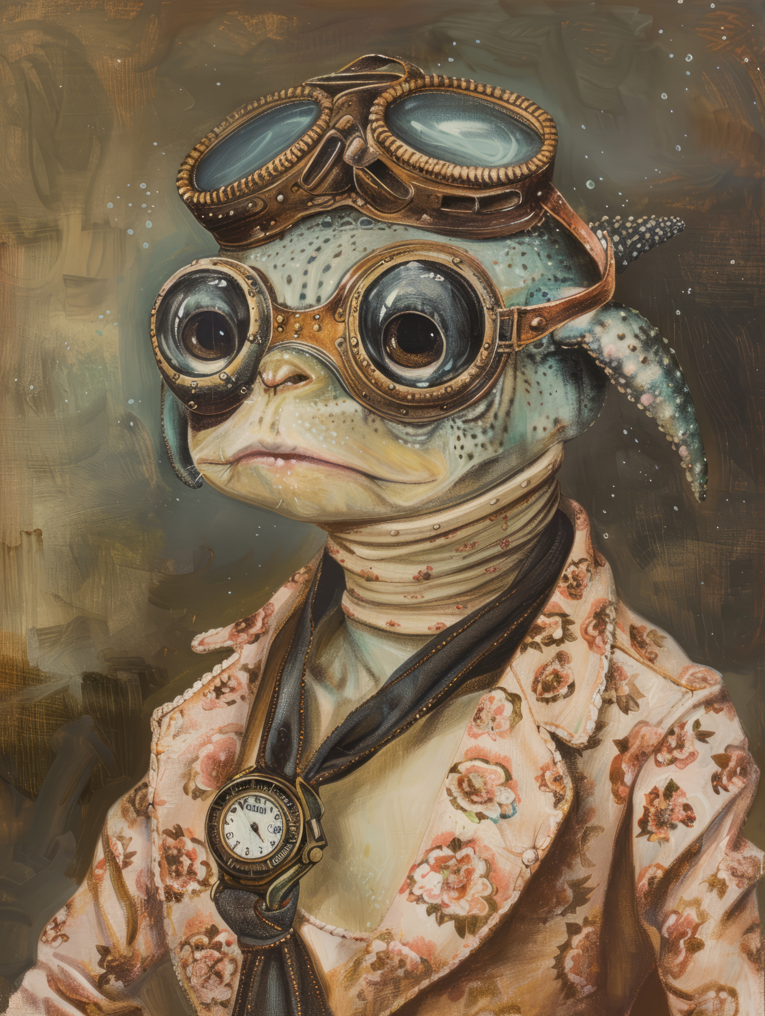 Canvas schilderij van een zee-egel 100x200 cm