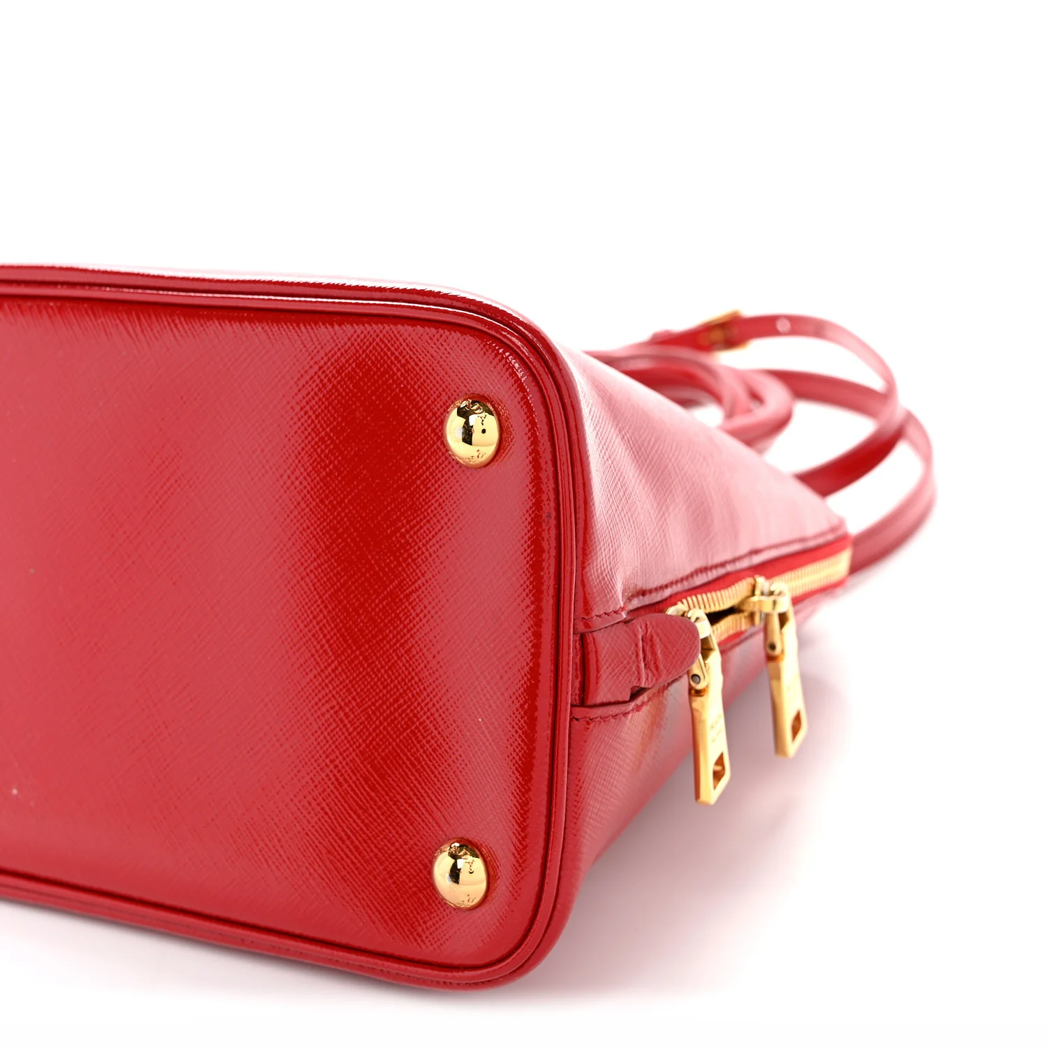 Saffiano Vernice Medium Promenade Tote Rosso - Top Club