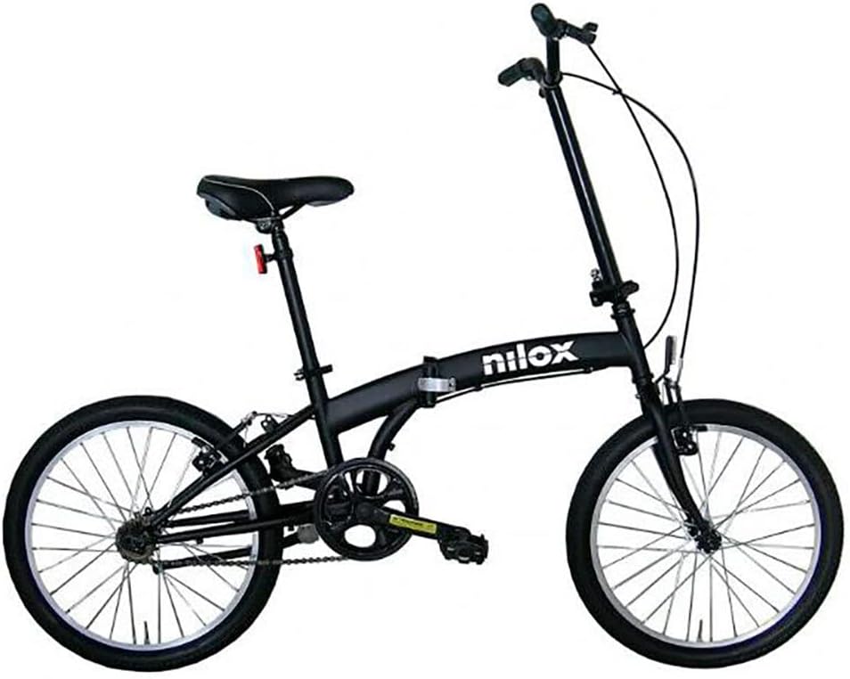 Nilox, Bike X0, Bici Pieghevole, Facile da Trasportare, Design Moderno, con Telaio Opaco in Acciaio, Bicicletta Leggera, 12 kg di Peso, con Cerchi in Alluminio da 20