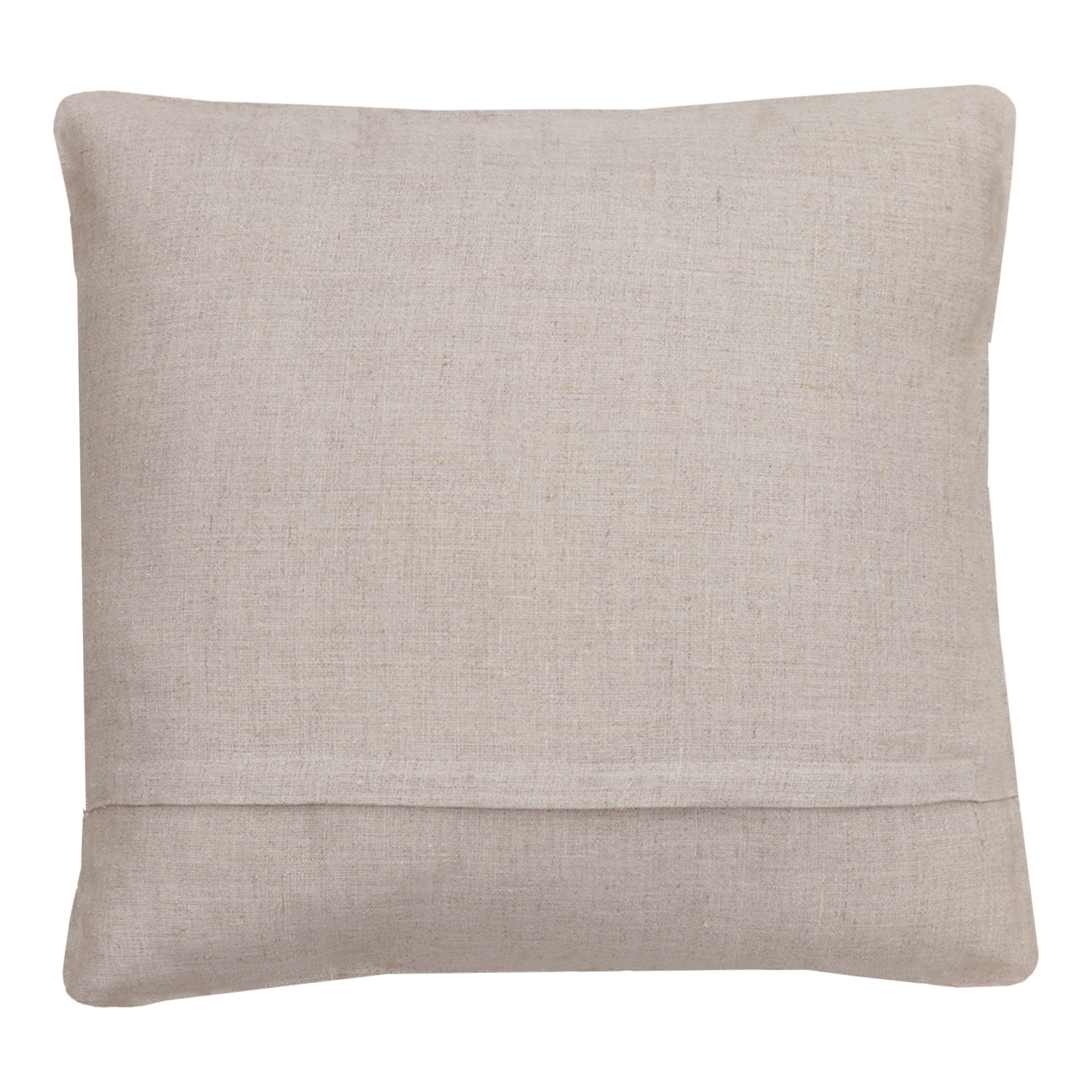 Sierkussen linnen streep dark chocolate zand 45x45 cm