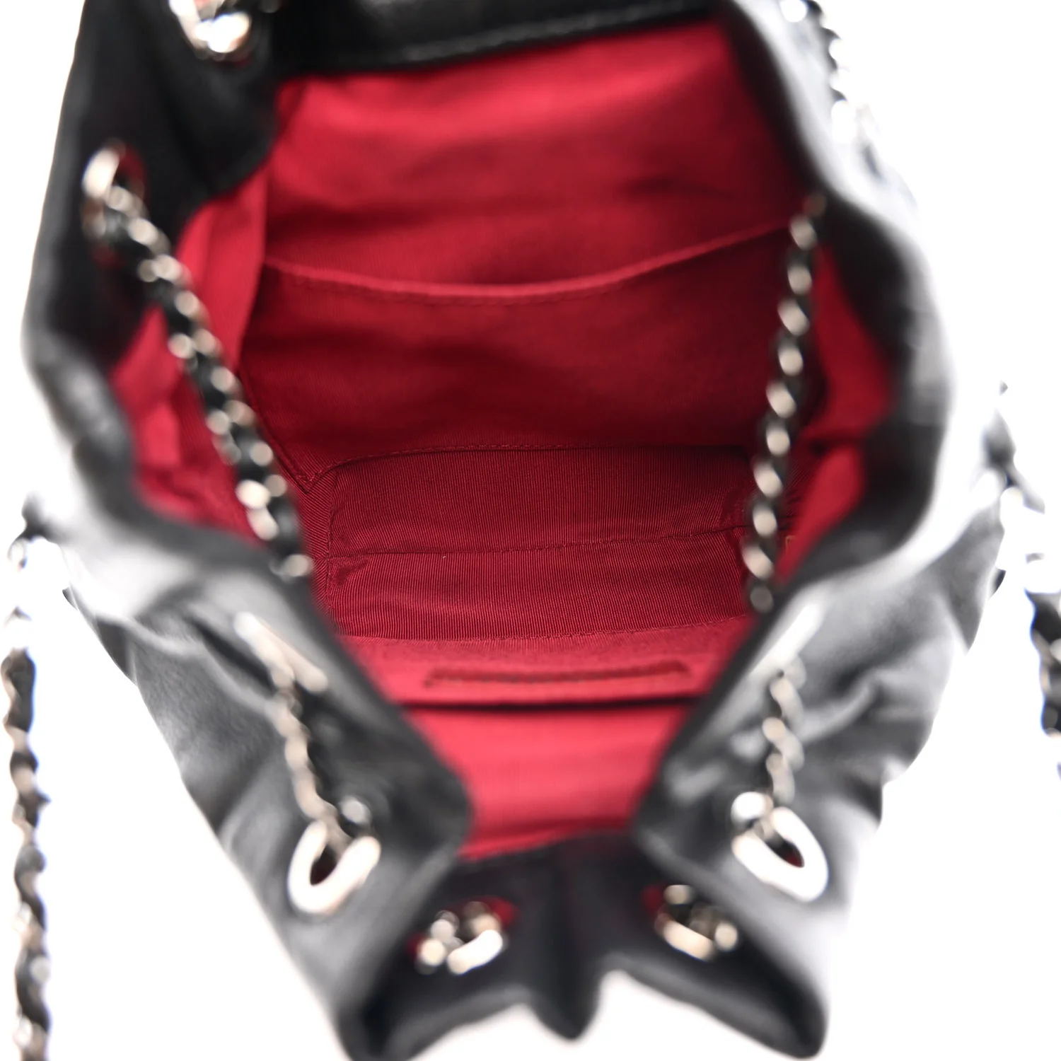 Calfskin Quilted Small Gabrielle Bucket Black - Top Club