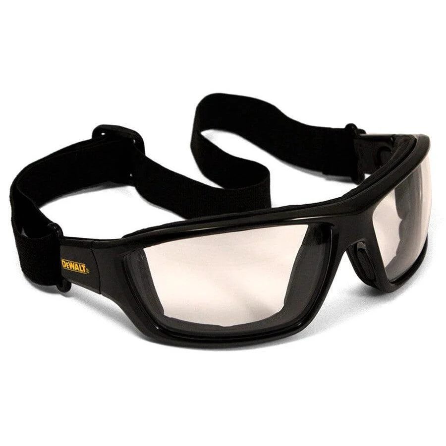 DeWalt Converter Safety Glasses/Goggles Black Frame Indoor-Outdoor Anti-Fog Lens - Alvarez Pro Painting LLC