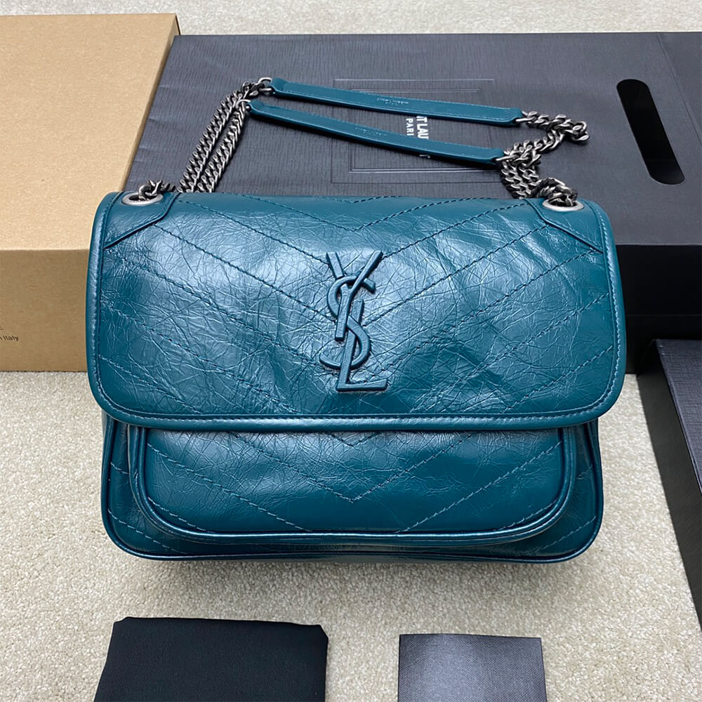 YSL NIKI MEDIUM IN CRINKLED VINTAGE LEATHER(HIGH-END GRADE) - Top Club