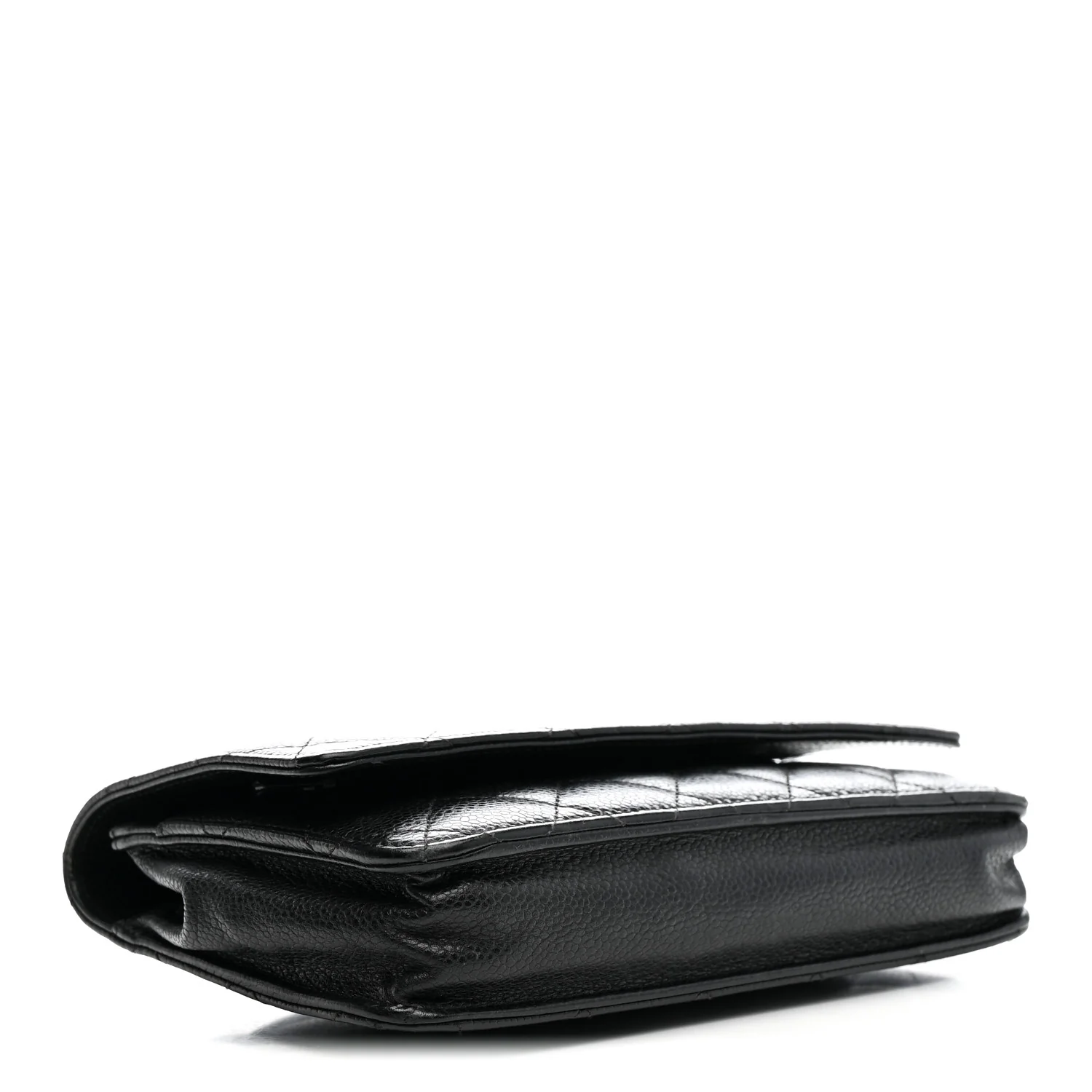 Caviar Quilted Wallet on Chain WOC Black - Top Club