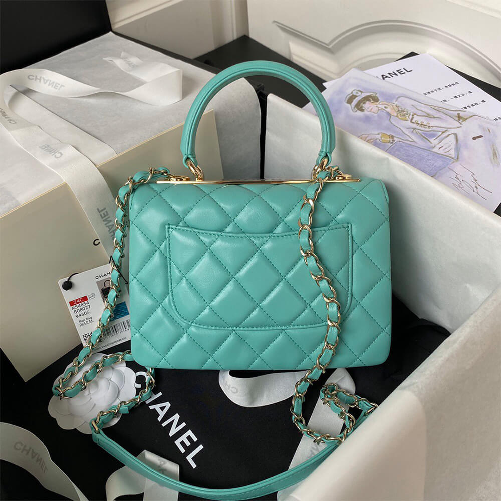 CHANEL Mini Flap Bag with Top Handle(HIGH-END GRADE) - Top Club