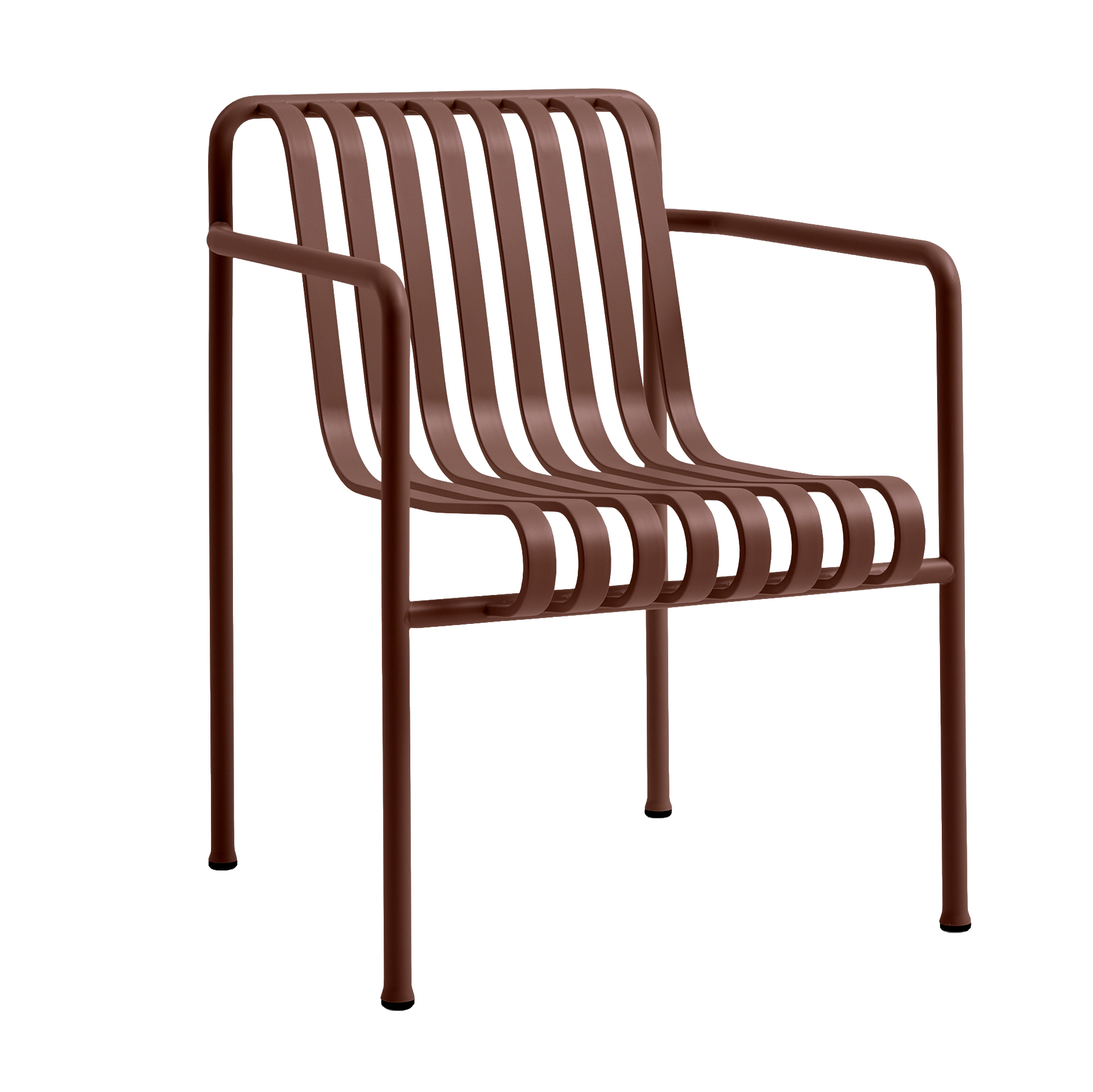 Tuinstoel Palissade Dining met armleuning iron red
