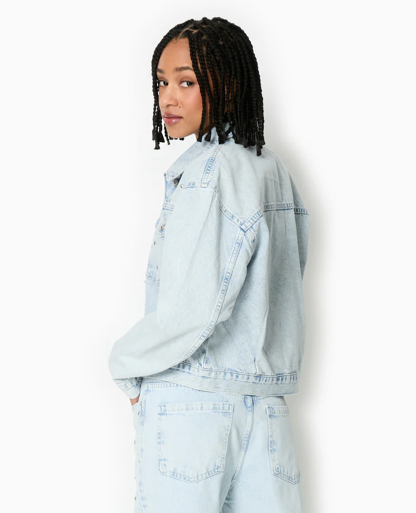 Pimkie Veste en jean avec cœurs métalliques