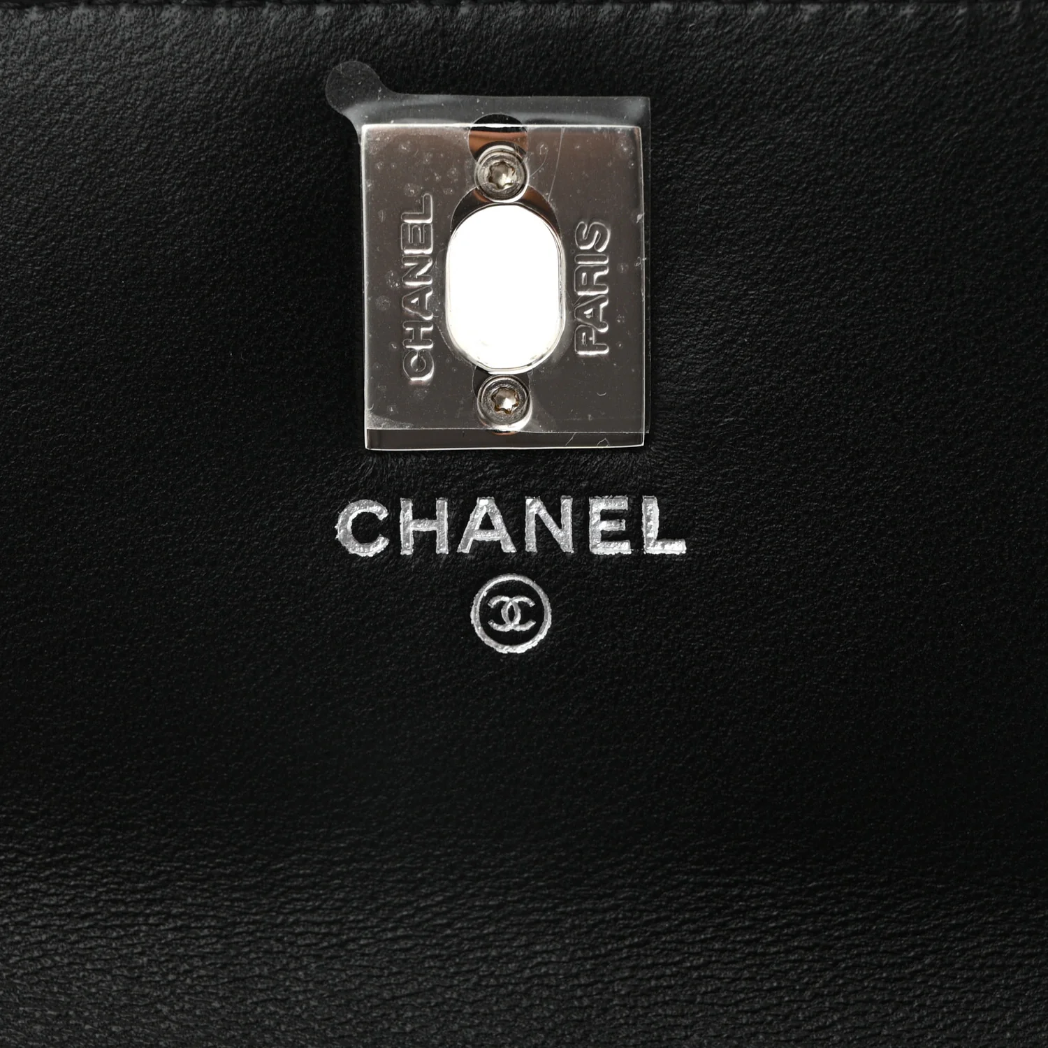 Lambskin Quilted Metal Top Handle Crossbody Flap Black - Top Club