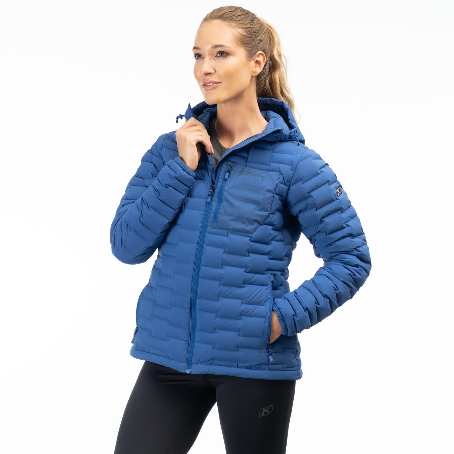 Luna stretch down jacket with hood