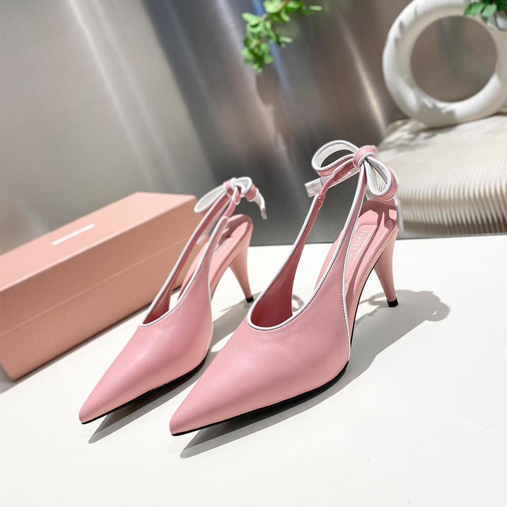 MiuMiu Nappa leather slingback pumps - Top Club