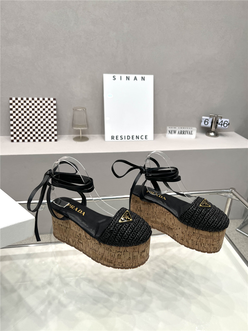 prada woven platform strappy sandals - Sneaker Replica Workshop