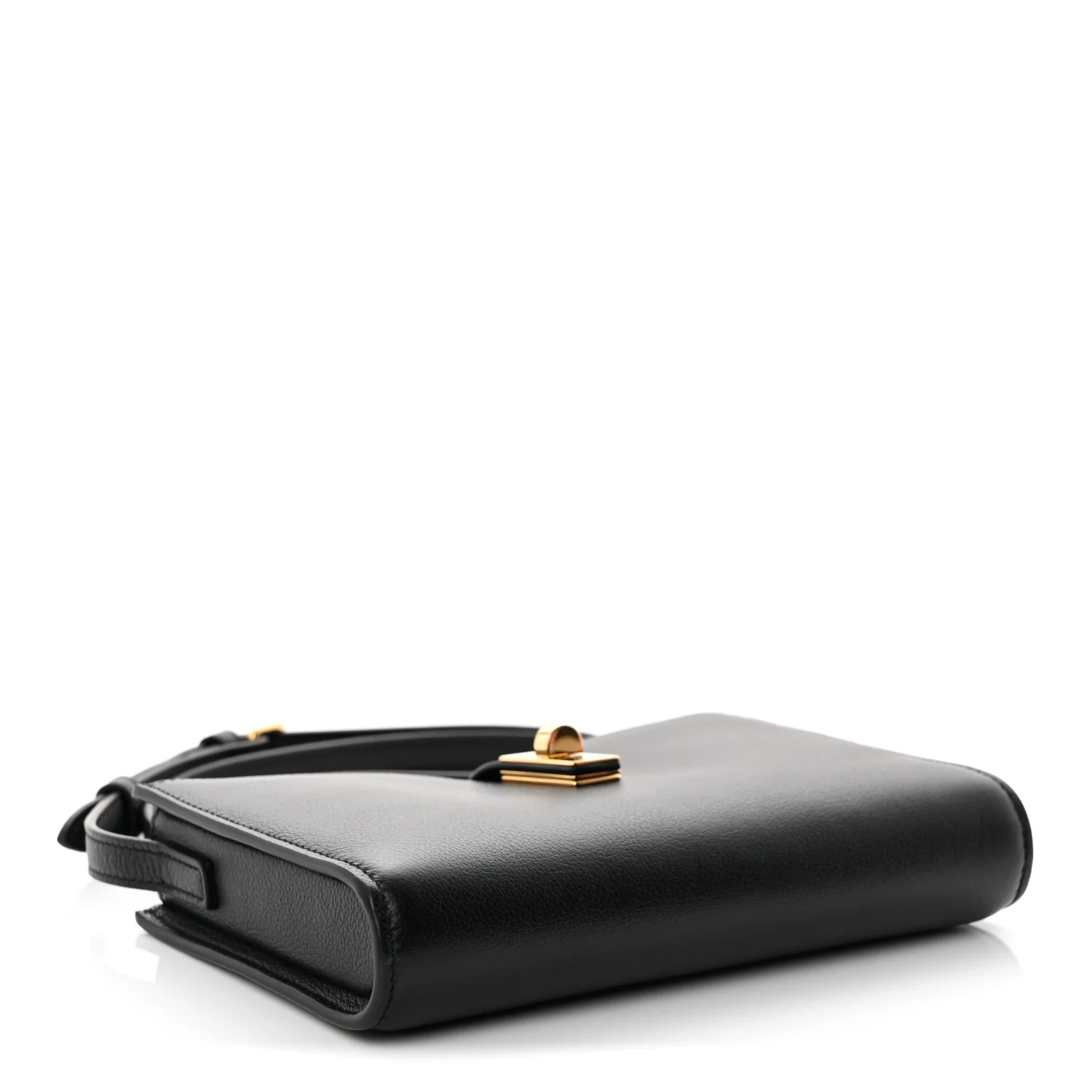Grained Calfskin 16 Pochette Black - Top Club