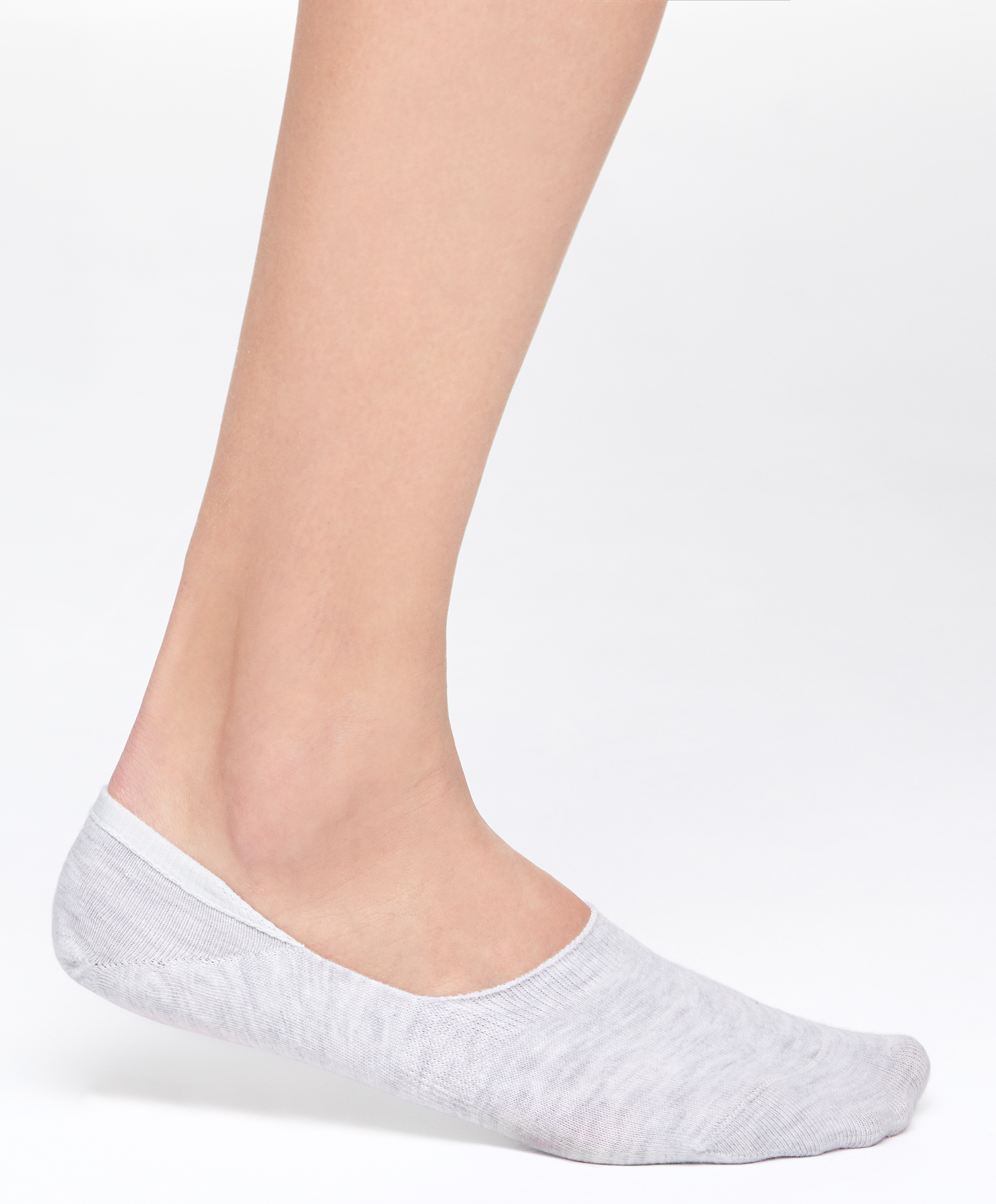 OYSHO 2 pairs of high-cut cotton blend invisible socks
