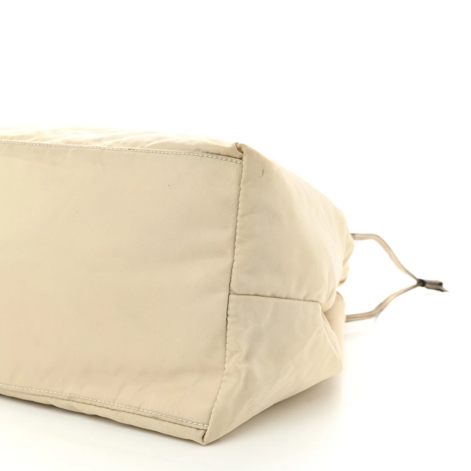 Tessuto Nylon Saffiano Shopping Tote White - Top Club