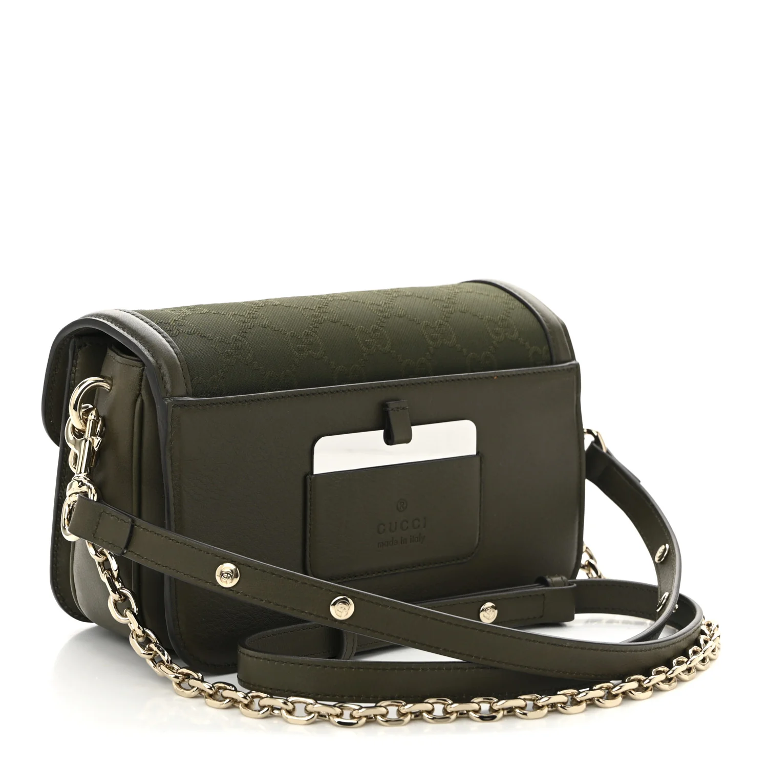 Monogram Small Gucci Go Shoulder Bag Luscious Green - Top Club