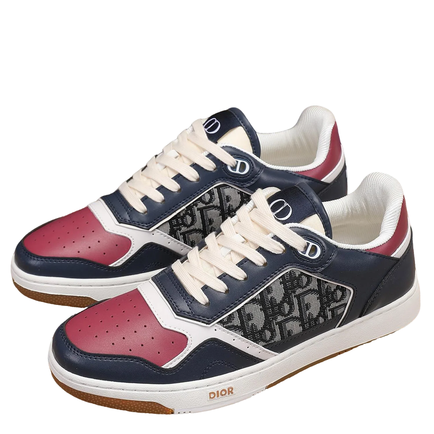 Dior Mens Sneakers Luxury Leather Casual Shoes With Oblique Pattern - Sneaker Replica Workshop