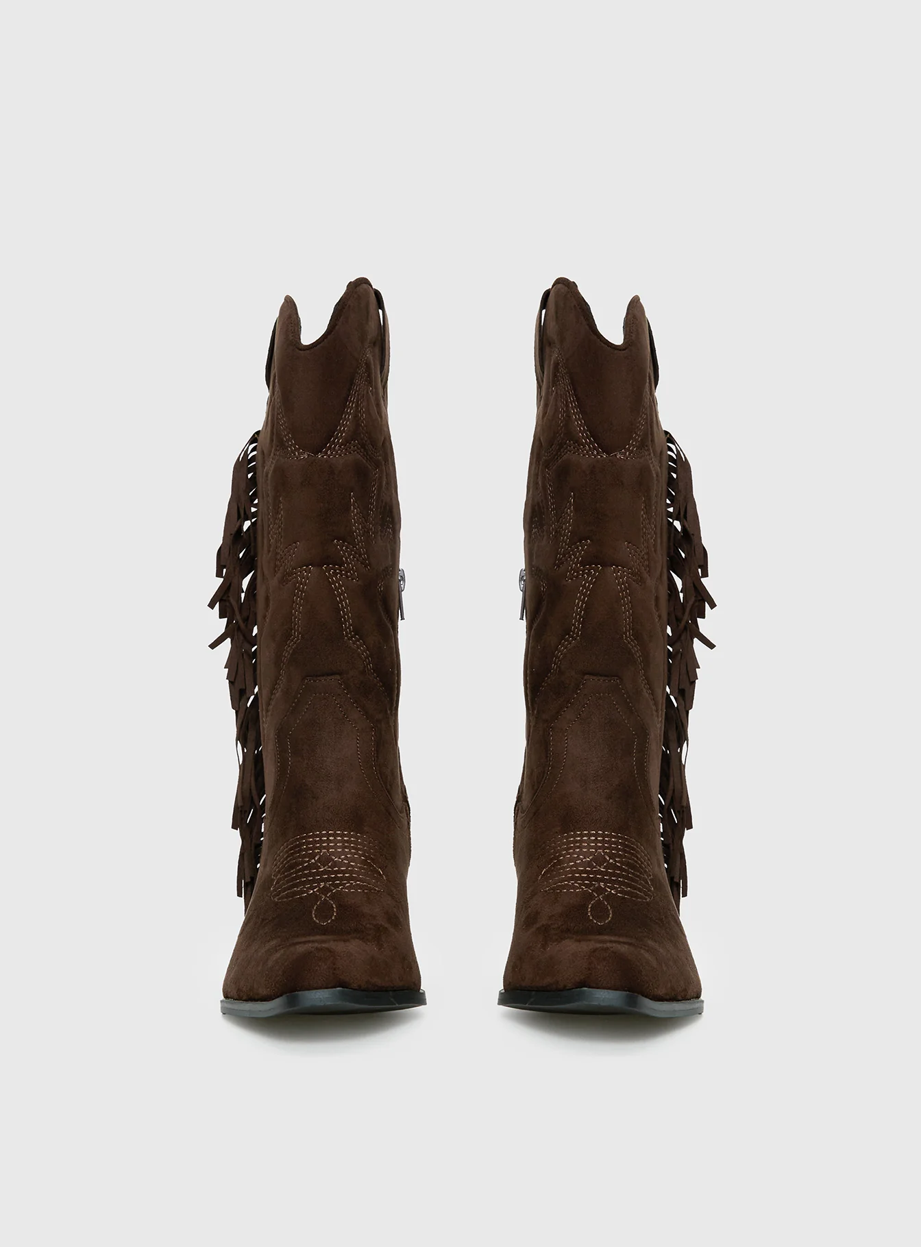 Therapy Chaos Cowboy Boots Brown
