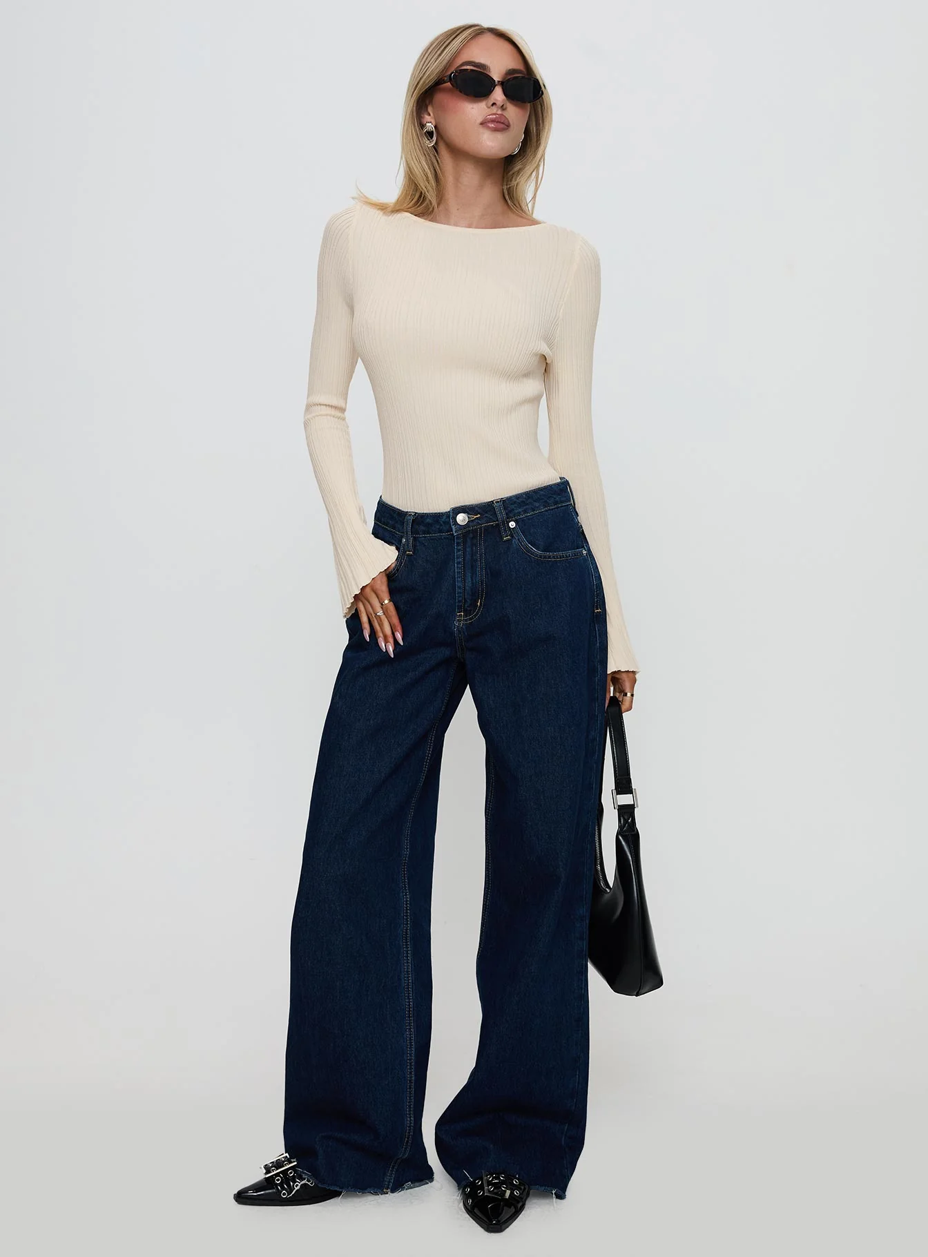 Mayok Long Sleeve Bodysuit Beige