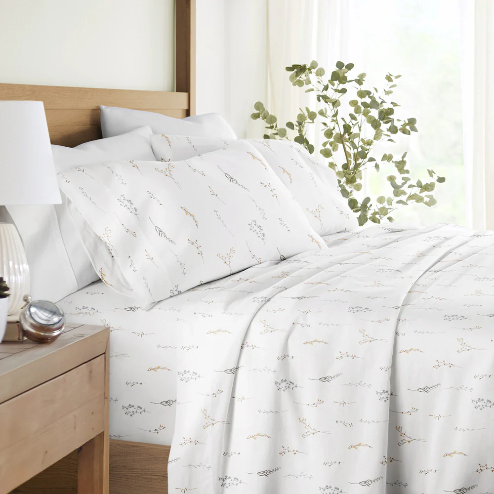 Wild Garden 4-Piece Long Staple Cotton Sheet Set