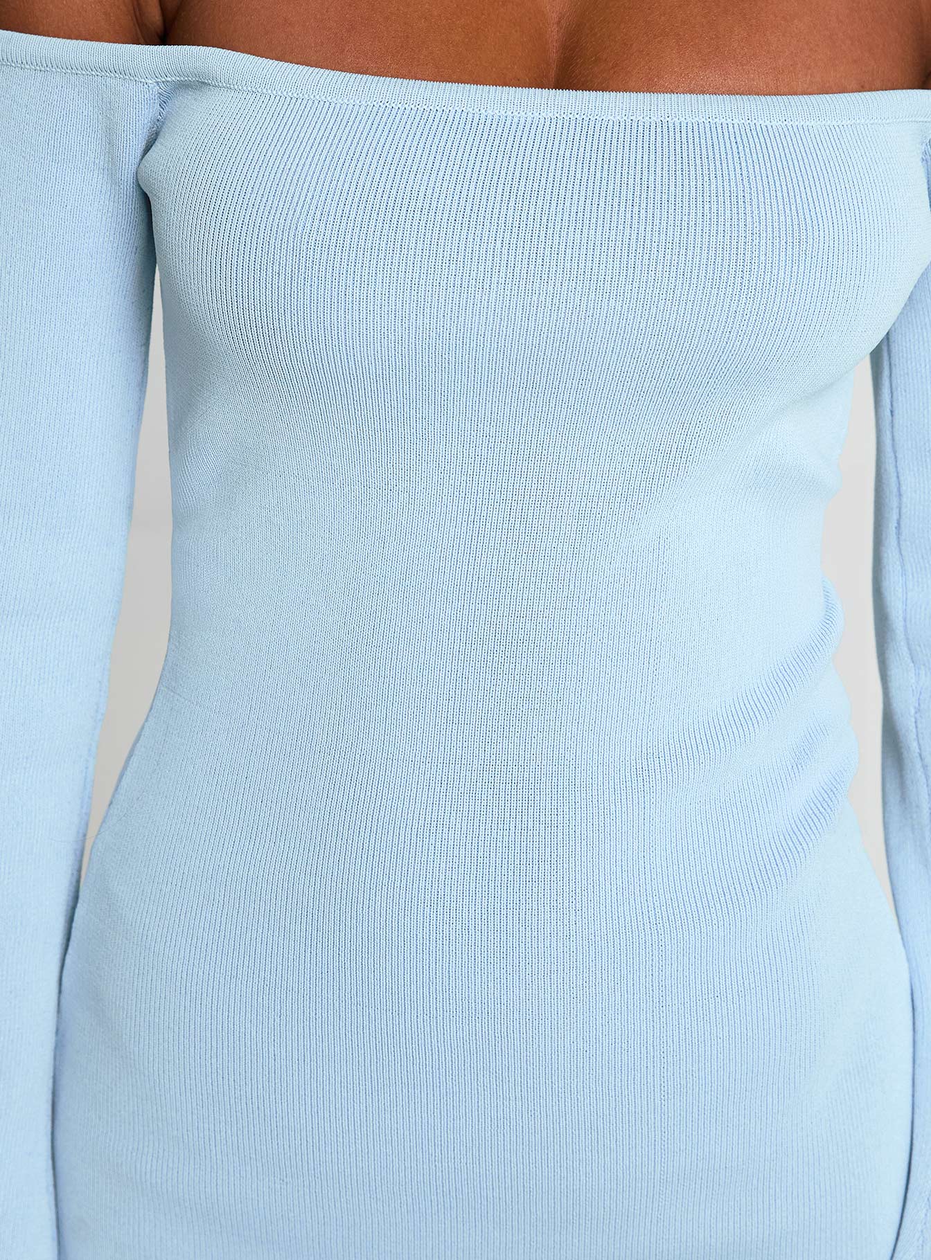 Parisa Long Sleeve Mini Dress Blue