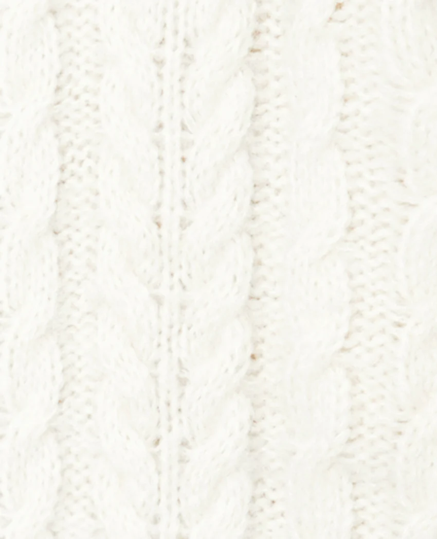 Pimkie Gilet zippé en maille torsadée