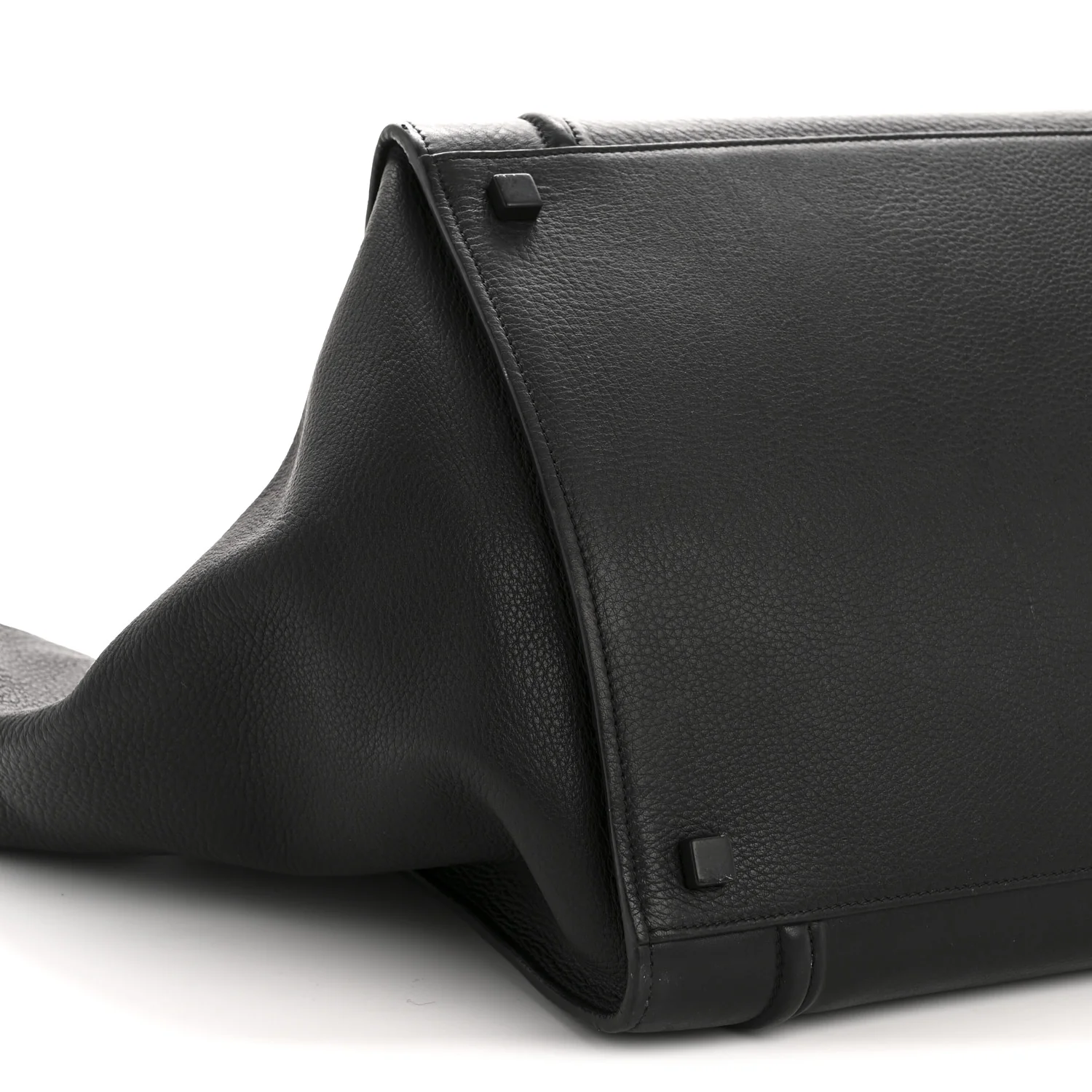 Grained Calfskin Medium Phantom Luggage Black - Top Club