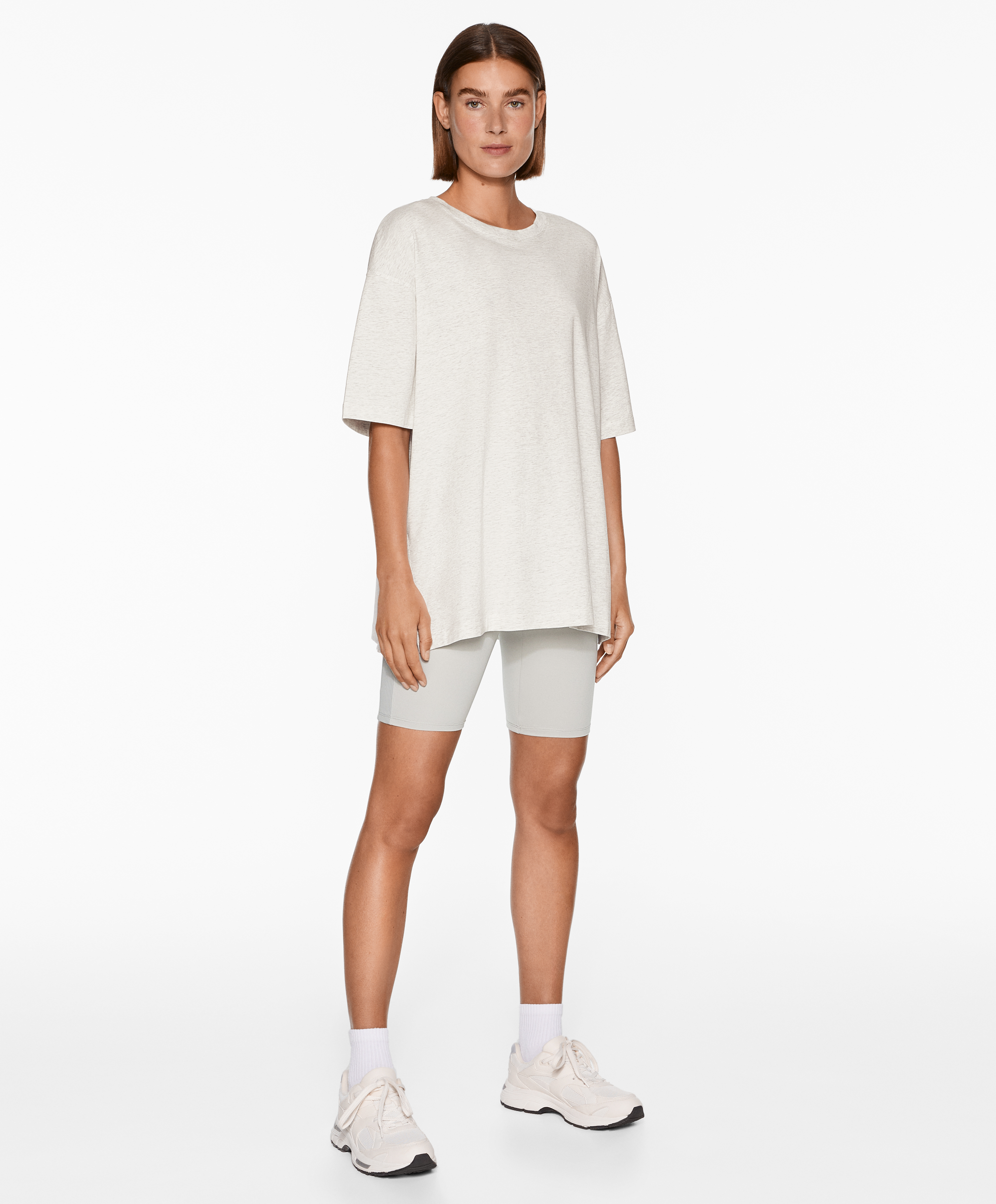OYSHO Short sleeve cotton blend T-shirt