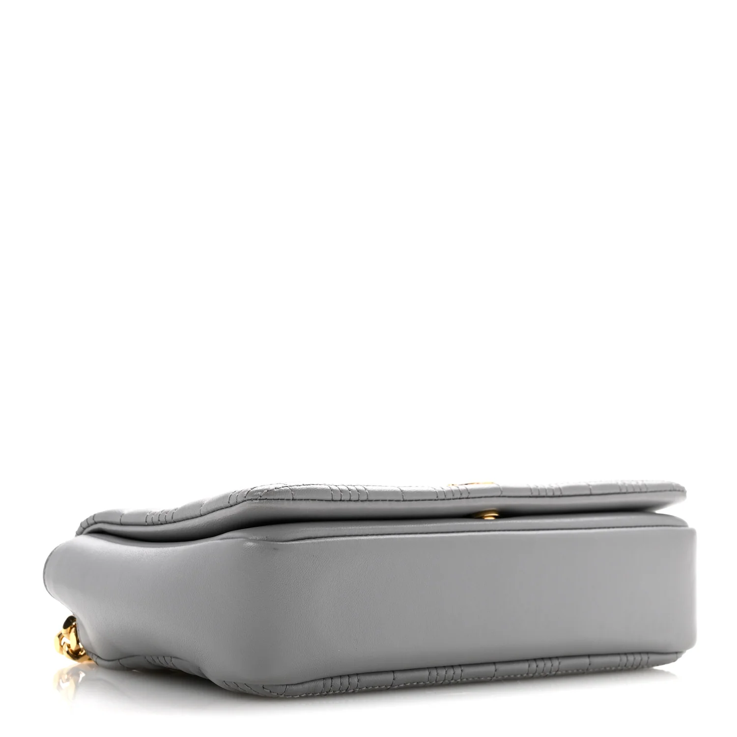 Lambskin Quilted Small Lola Bag Grey - Top Club