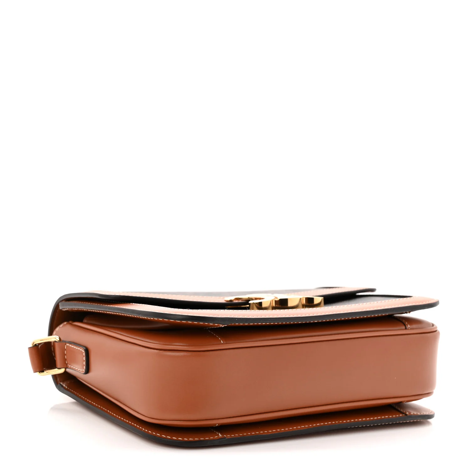 Triomphe Canvas Calfskin Medium Triomphe Bag Tan - Top Club