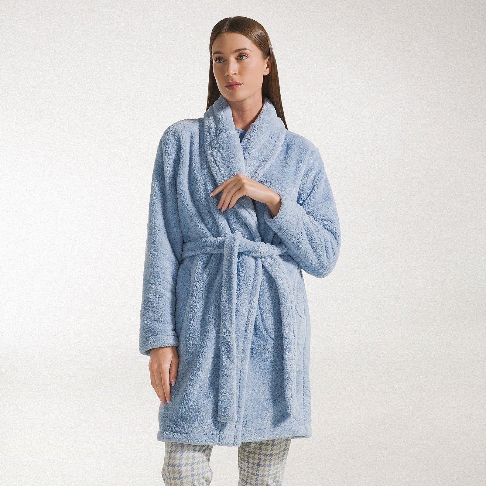 Vestaglia In Poliestere Teddy L/Xl Cielo Caleffi