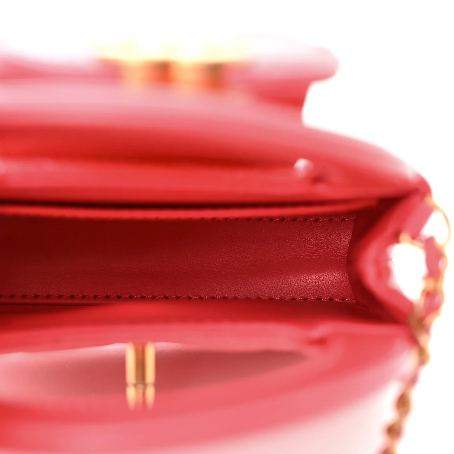 Shiny Aged Calfskin Quilted Mini Nano Kelly Shopper Dark Pink - Top Club