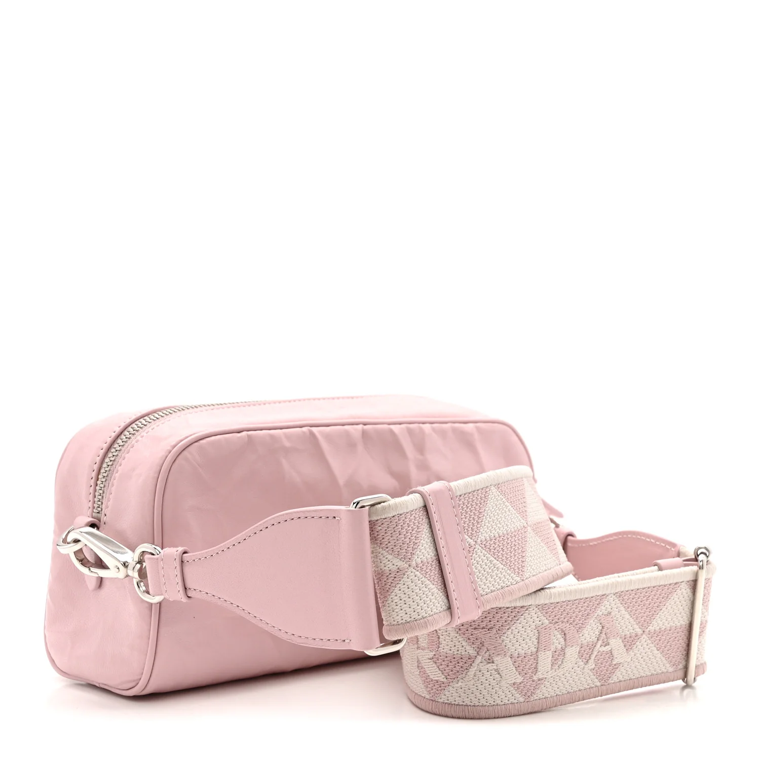 Nappa Antique Multi-Pocket Shoulder Bag Alabastro - Top Club