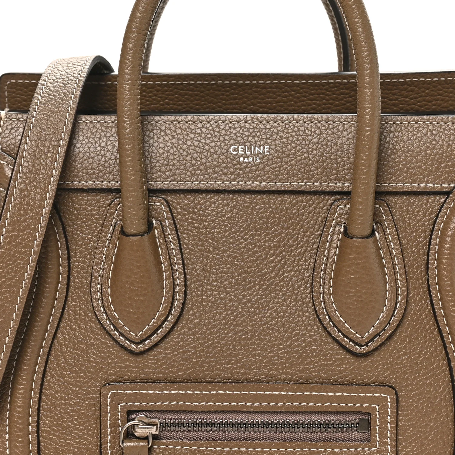 Drummed Calfskin Nano Luggage Souris - Top Club